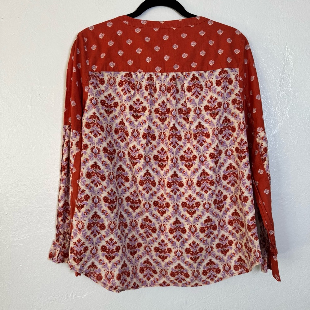 Sundance Explorer Patchwork Boho Popover Shirt - image 4